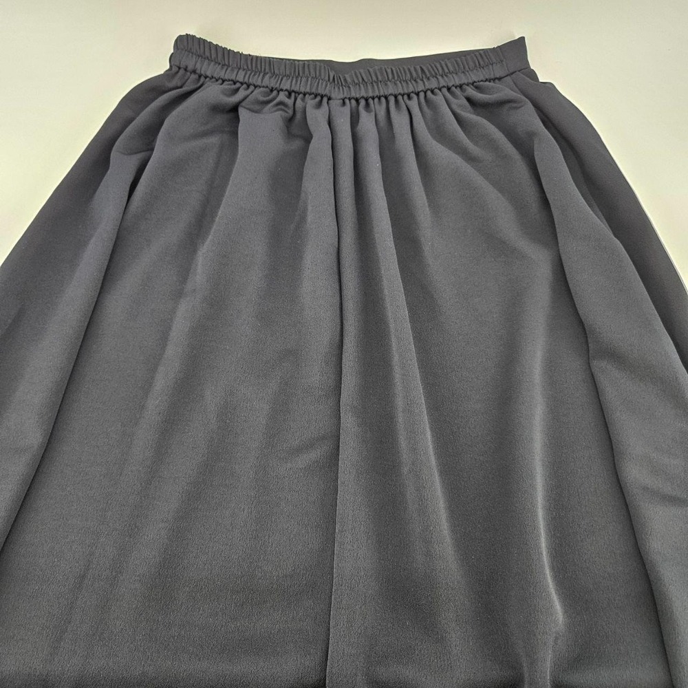 GU Japan Flowy Navy Blue‎ Maxi Skirt